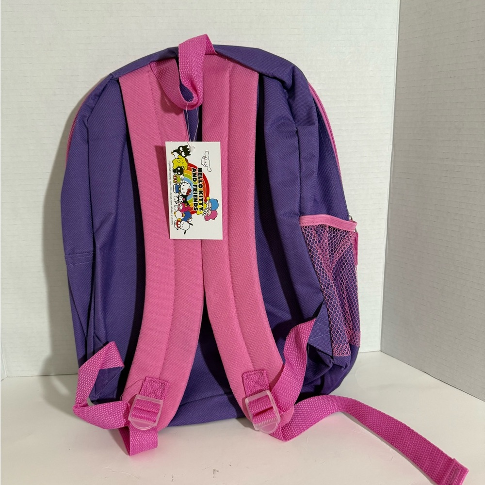 Sanrio Hello Kitty & Friends Backpack Purple Kids Bag My Melody Kuromi Keroppi - Picture 8 of 9